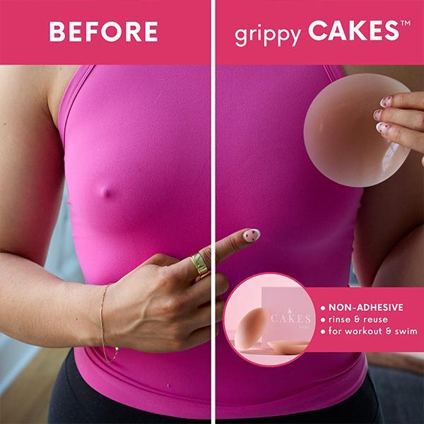 Viral Non-Adhesive Nip Covers - 100% Silicone Seamless Inserts for Workout & Swim