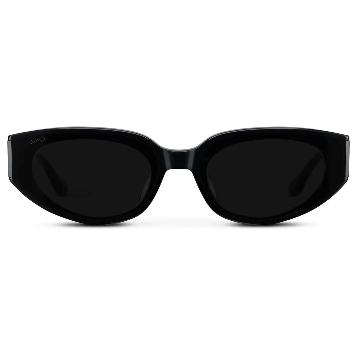 Modern Flat-Lens Cat-Eye Sunglasses - Sharp Sculpted Edges and Bold Style