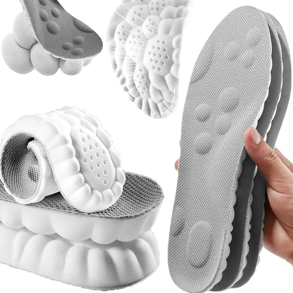 4D Shoe Cloud Insoles for Men and Women, Soft Memory Foam Orthotic Inserts for Sports