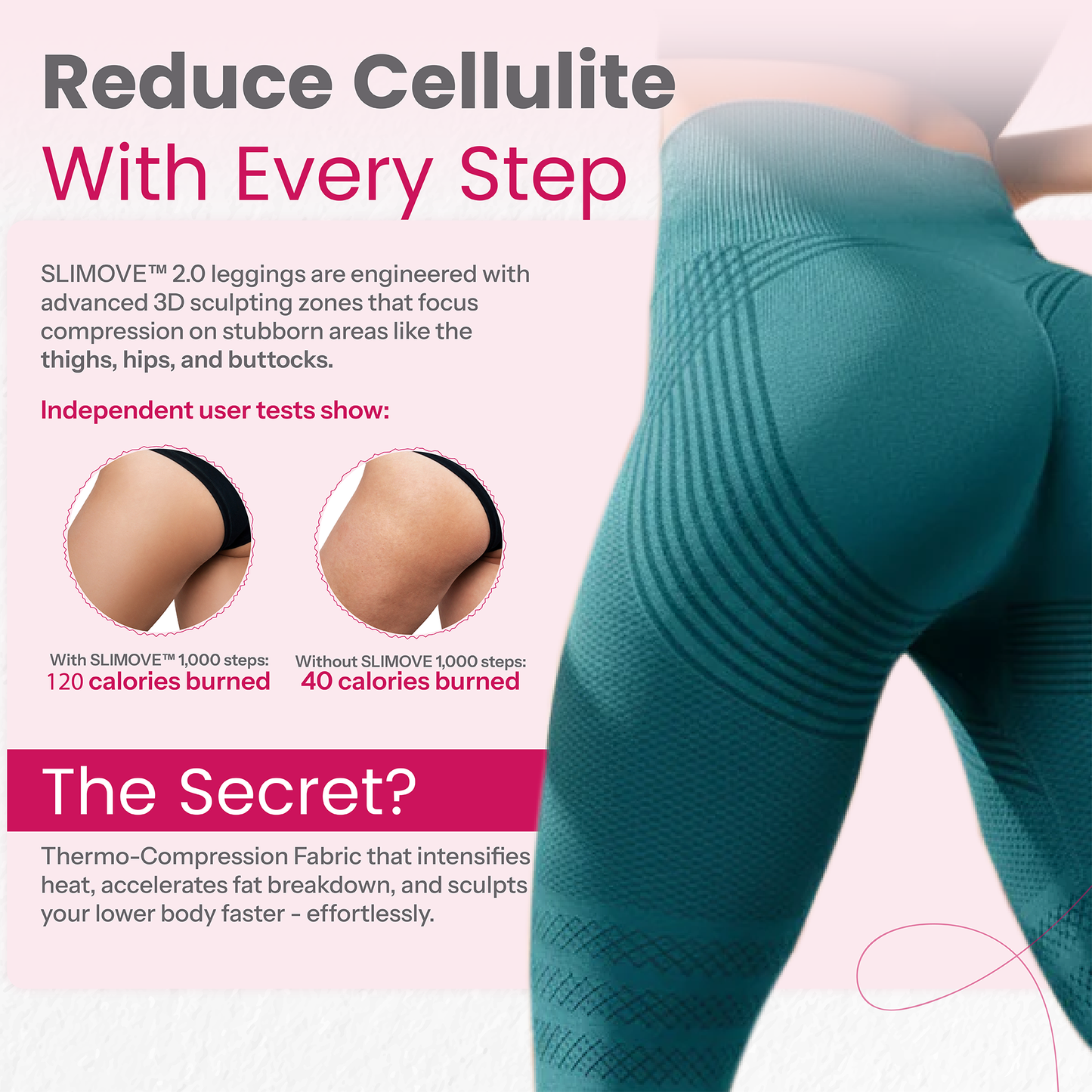 3D Anti-Cellulite Sculpting Leggings 2.0 - High Waist Compression Yoga Pants