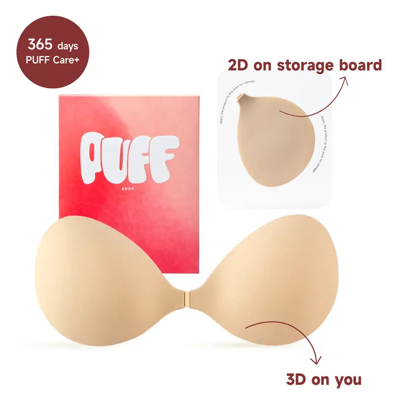 Viral No.1 Push-up Sticky Bra - Waterproof & Sweat-proof Invisible Reusable Silicone Adhesive Bra