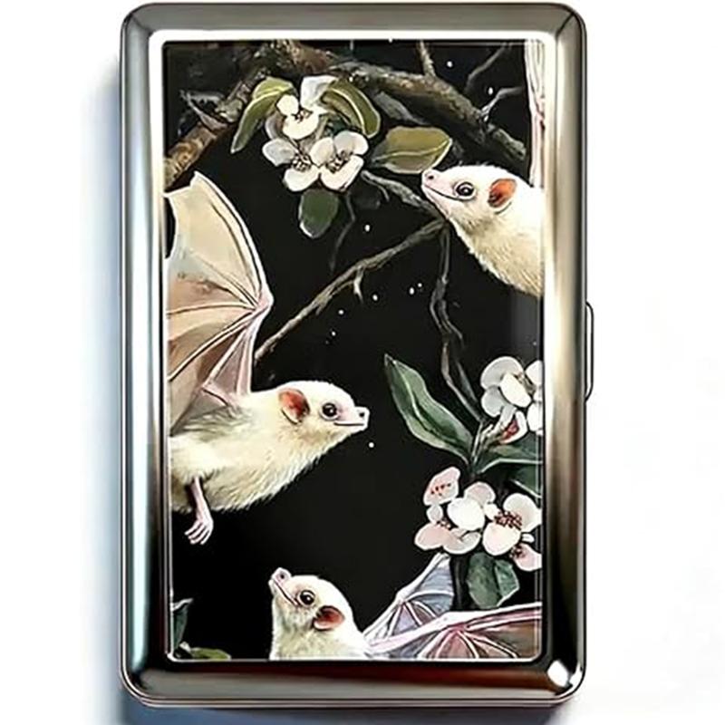 Vintage Style Metal RFID Blocking Card Case - Durable High-Polish Wallet for Men and Women