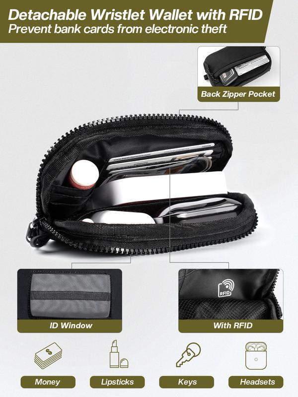 Universal Phone Strap Bag with RFID-Blocking Wristlet Wallet - Adjustable Crossbody Lanyard