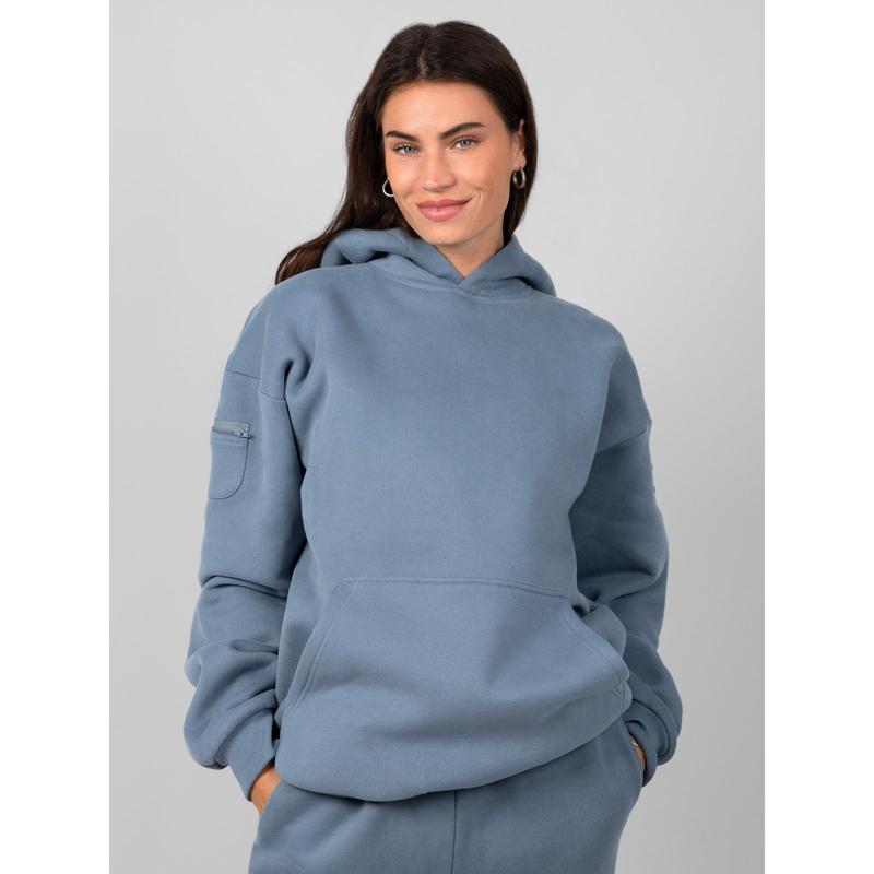 Travel Essentials Hoodie with 5 Secure Zipper Pockets - Premium Cotton Blend