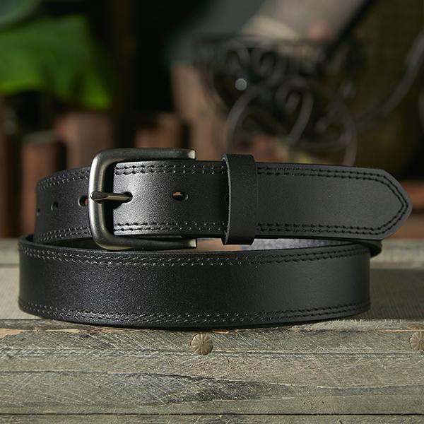 Men's Genuine Leather Fashionable Buckle Belt for Jeans, Versatile Business & Casual Waistband