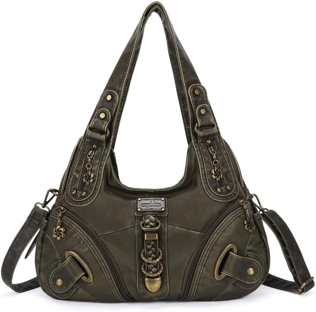 Hobo Purses and Handbags for Women - Large Daily Shoulder Bag and Satchel with Multiple Pockets
