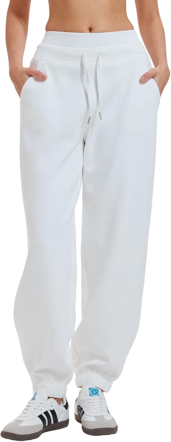AFZ Women Baggy Sweatpants with Pockets Cotton Joggers Ankle Pants for Lounge Running Workout