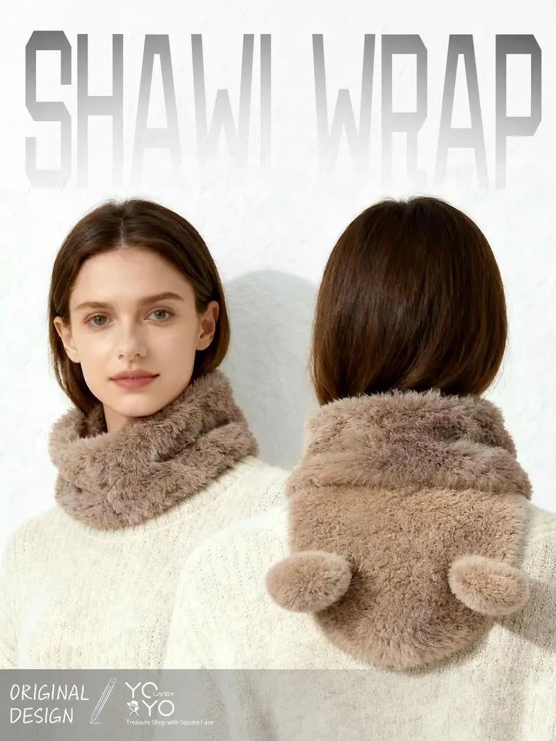 Original Bear Ear Windproof Winter Hat - Stylish Warm Headwear for Cycling and Outdoor Use