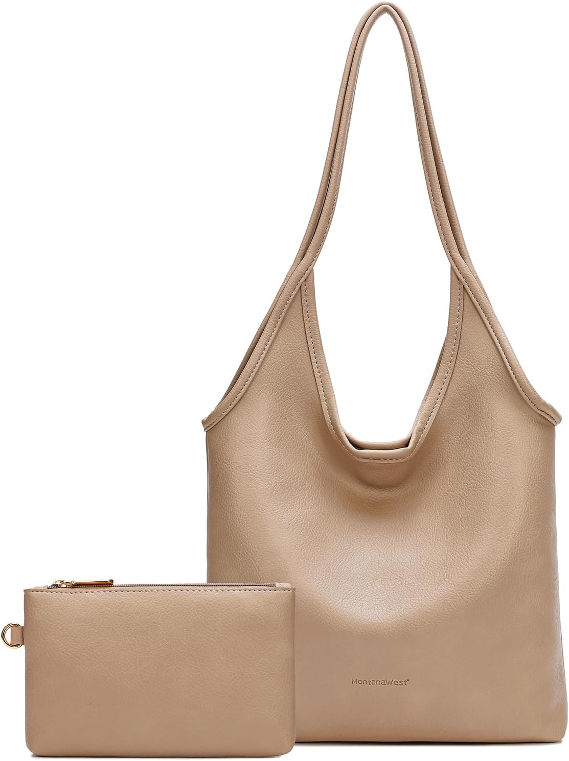 Slouchy Hobo Bag with Wallet — Soft vegan leather, roomy everyday carry, and effortless style for work, travel, campus days, and daily wear.