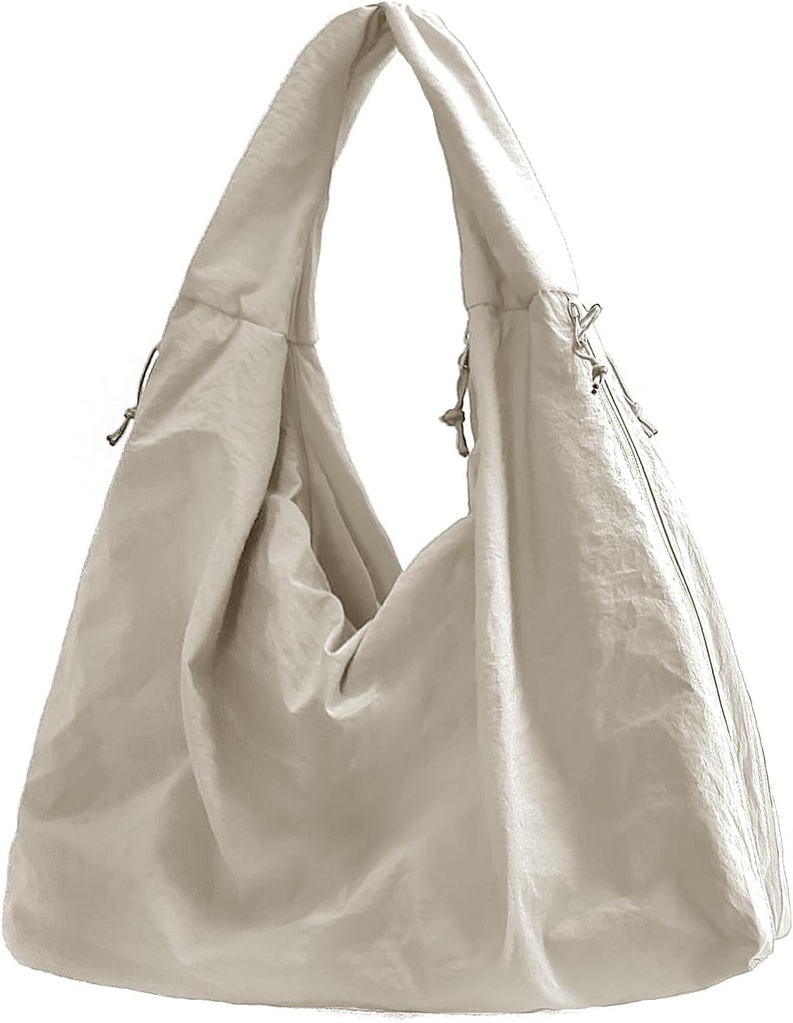 Large Nylon Hobo Bag Women Crescent Shoulder Bag Vintage Tote Bag Casual Shopper Handbag