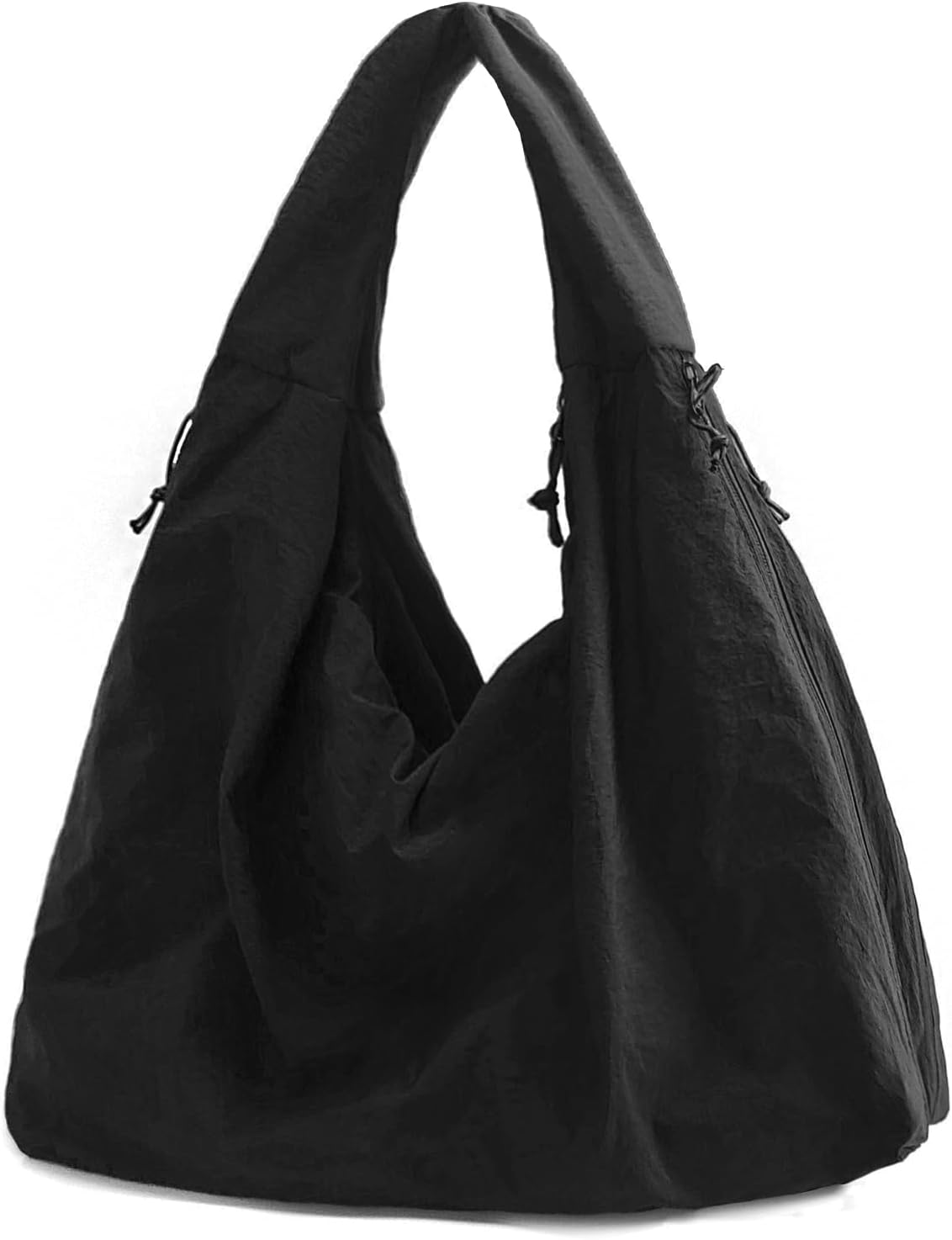 Large Nylon Hobo Bag Women Crescent Shoulder Bag Vintage Tote Bag Casual Shopper Handbag