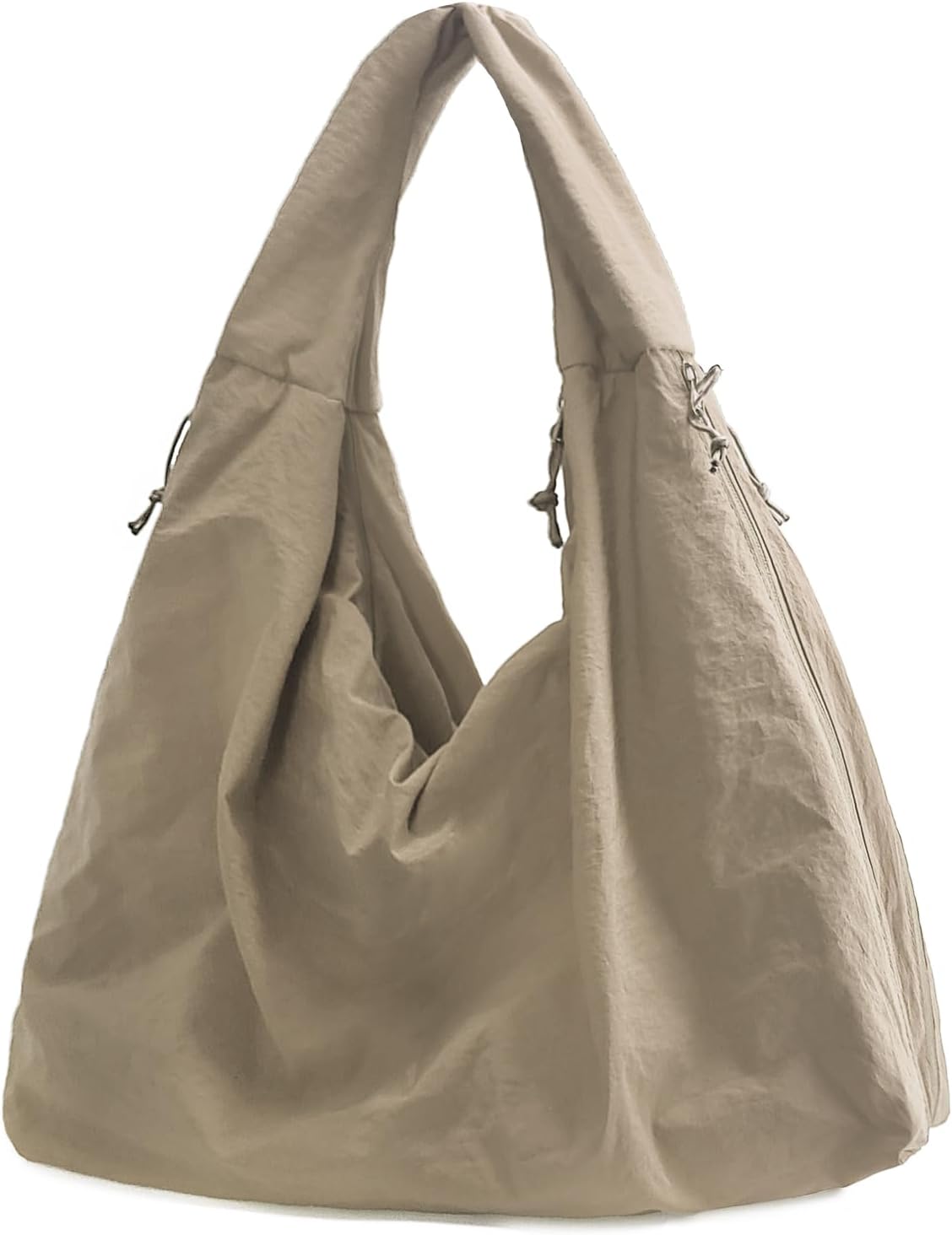 Large Nylon Hobo Bag Women Crescent Shoulder Bag Vintage Tote Bag Casual Shopper Handbag