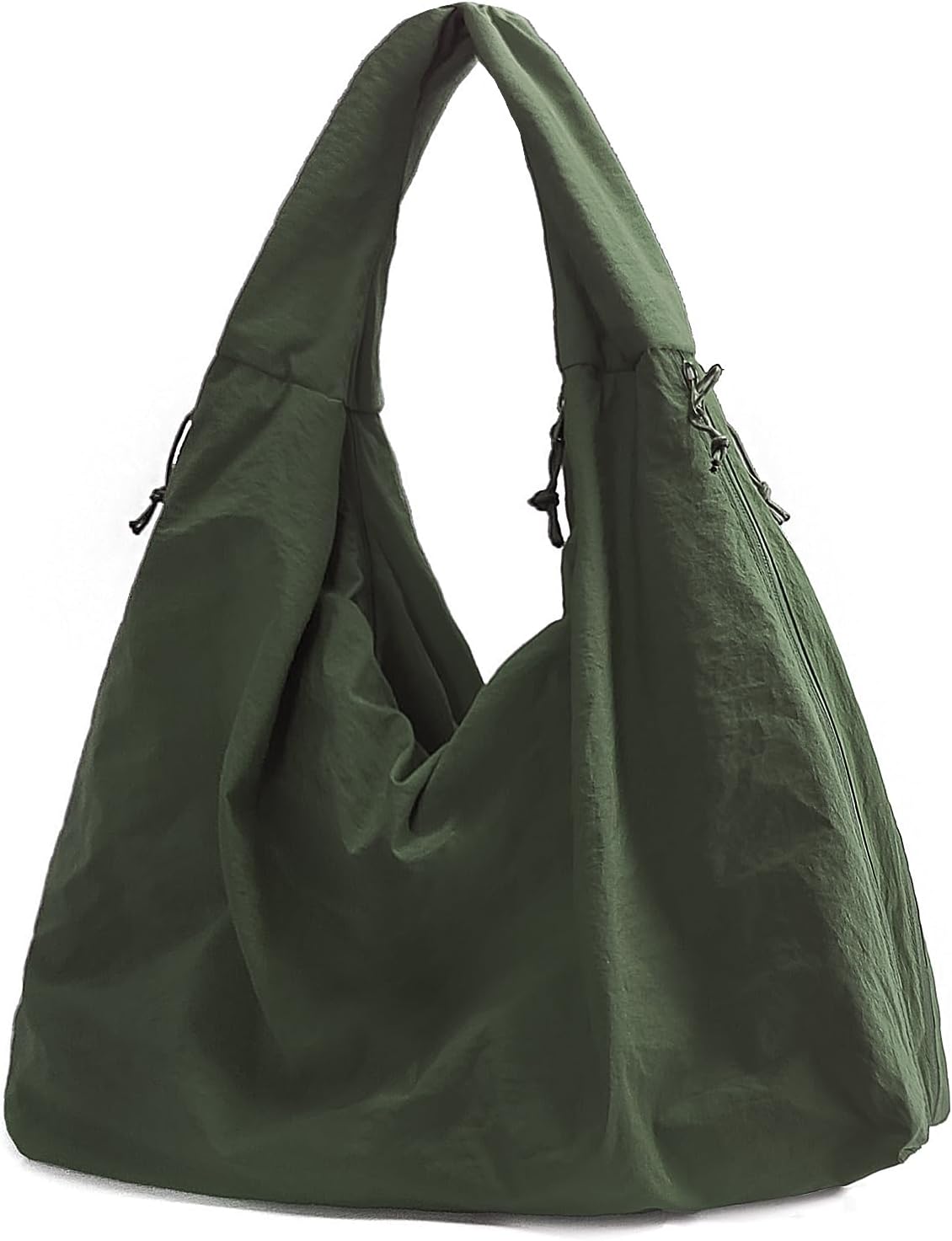 Large Nylon Hobo Bag Women Crescent Shoulder Bag Vintage Tote Bag Casual Shopper Handbag