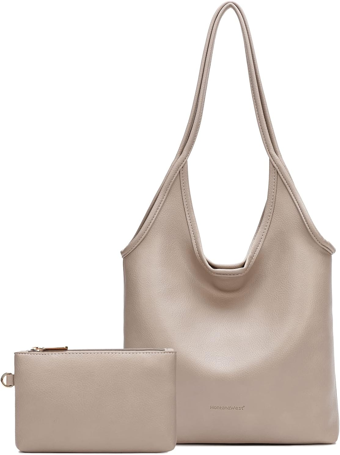 Slouchy Hobo Bag with Wallet — Soft vegan leather, roomy everyday carry, and effortless style for work, travel, campus days, and daily wear.