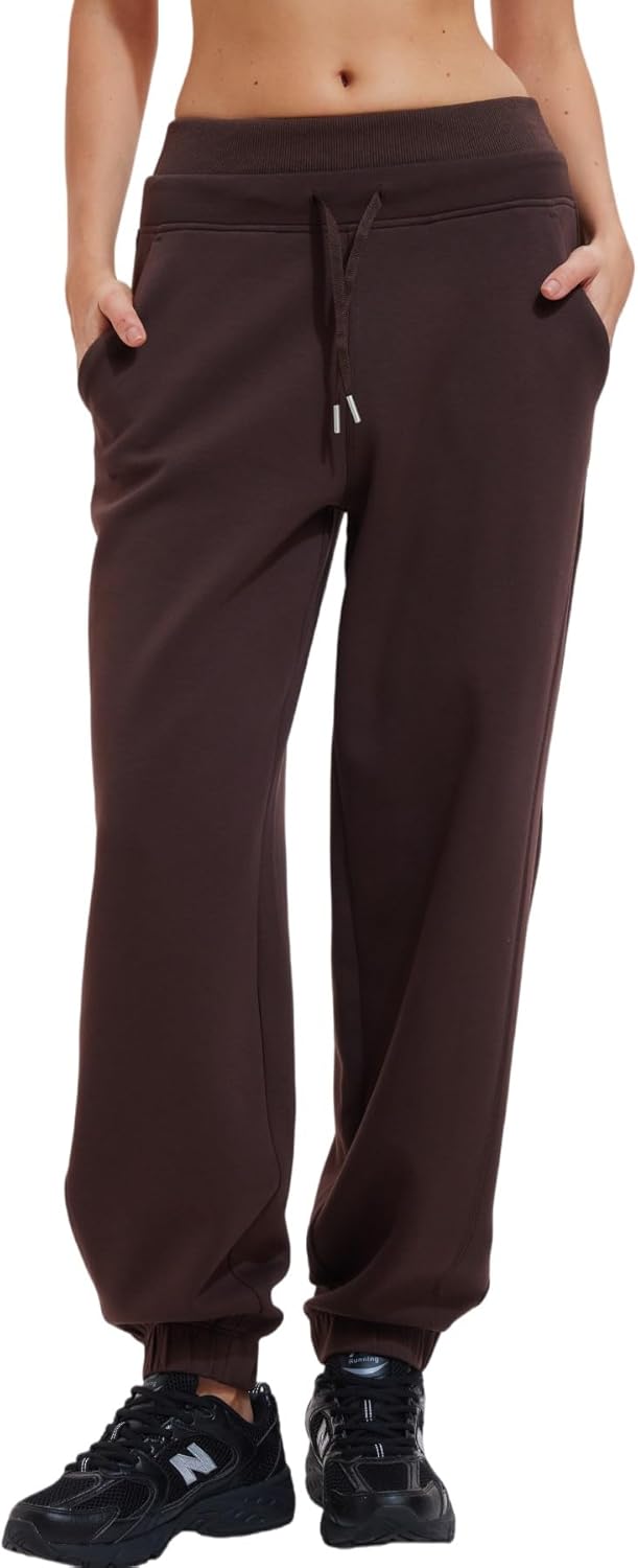 AFZ Women Baggy Sweatpants with Pockets Cotton Joggers Ankle Pants for Lounge Running Workout