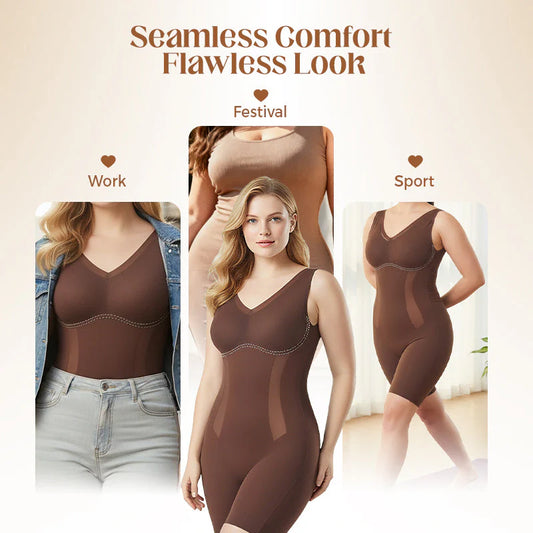 Tummy Tuck & Hip Lift Traceless One-piece Shapewear - Seamless Body Shaper