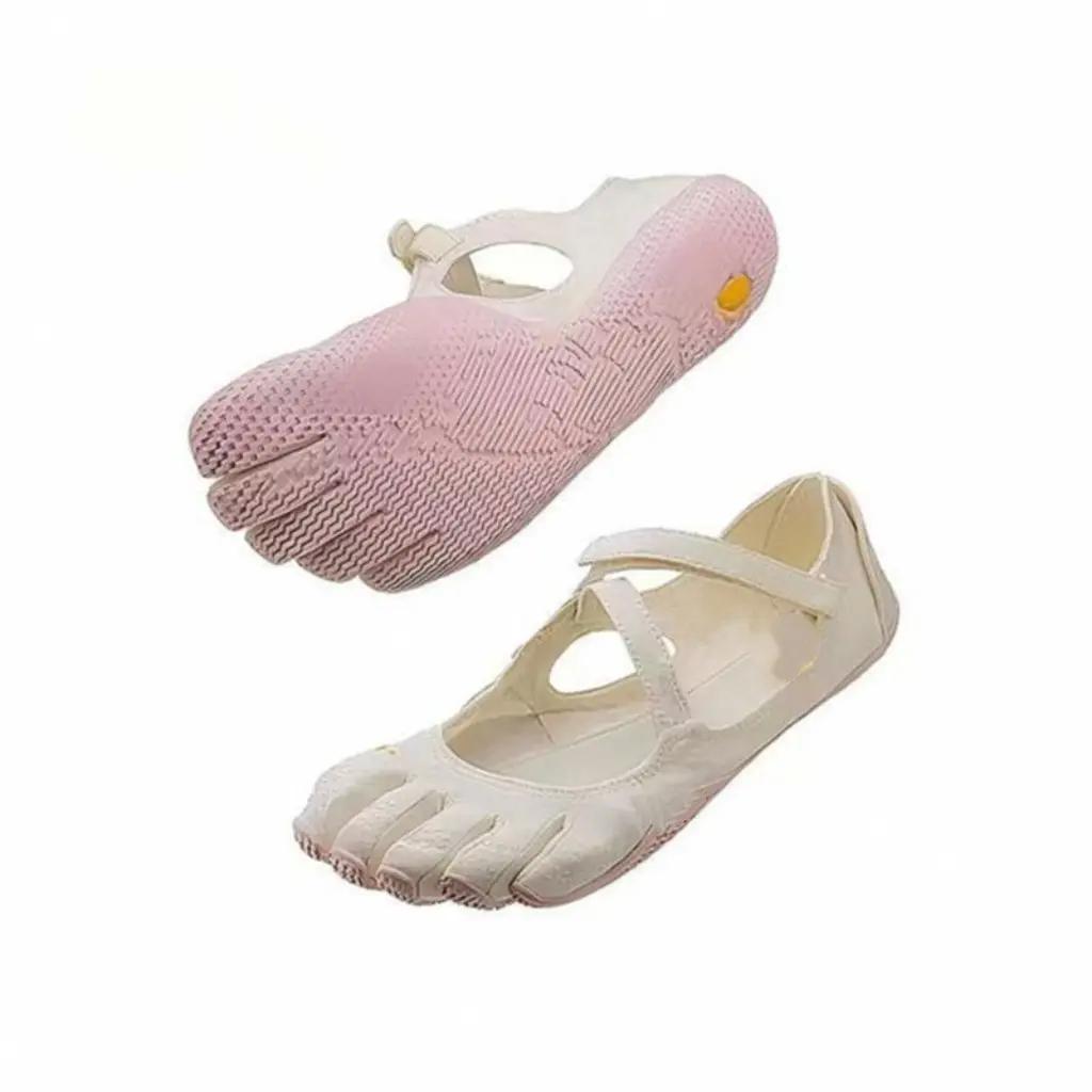 Classic Split-Toe Ballet Flats - Breathable Barefoot Comfort for Yoga, Dance & Indoor Fitness