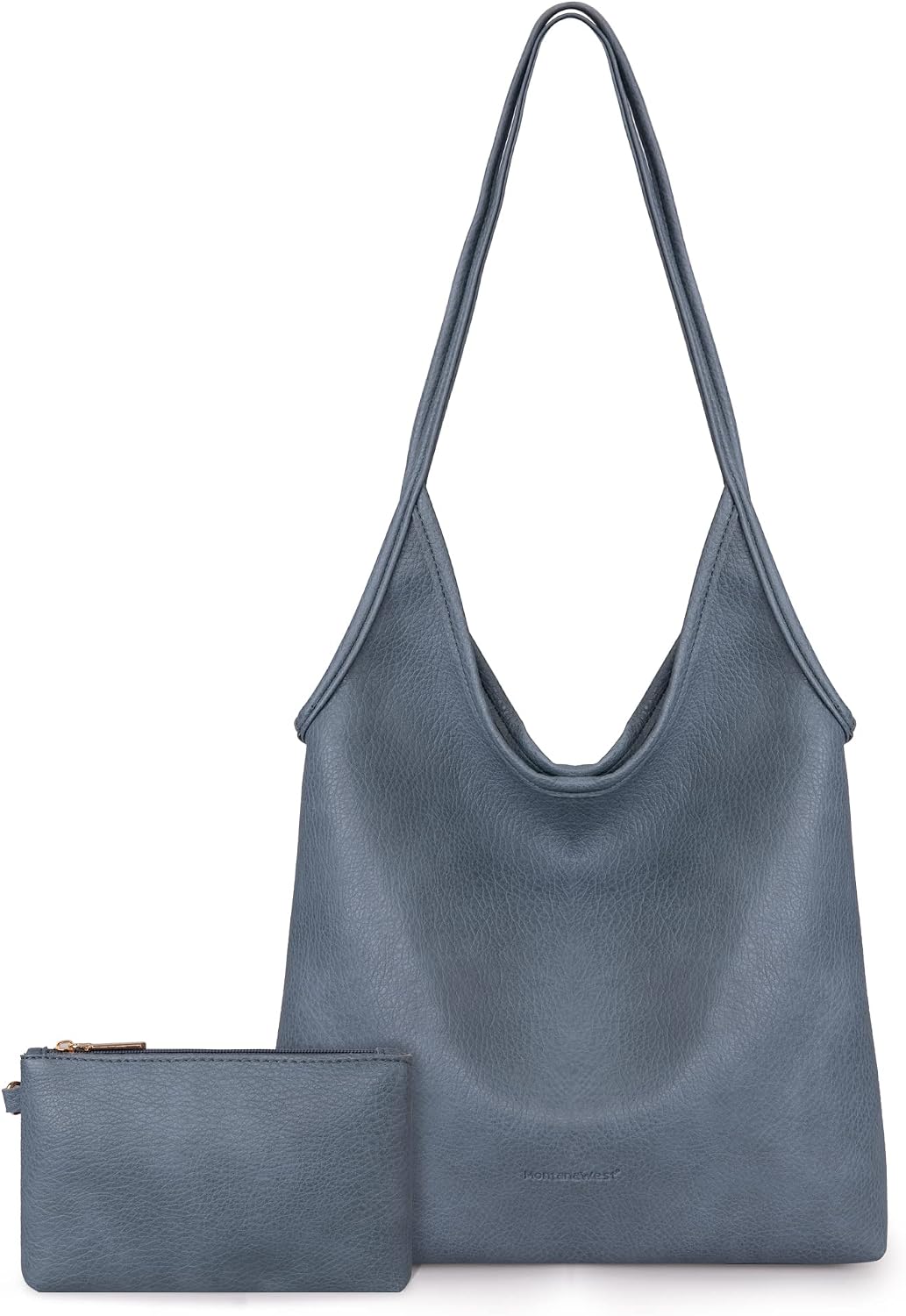 Slouchy Hobo Bag with Wallet — Soft vegan leather, roomy everyday carry, and effortless style for work, travel, campus days, and daily wear.