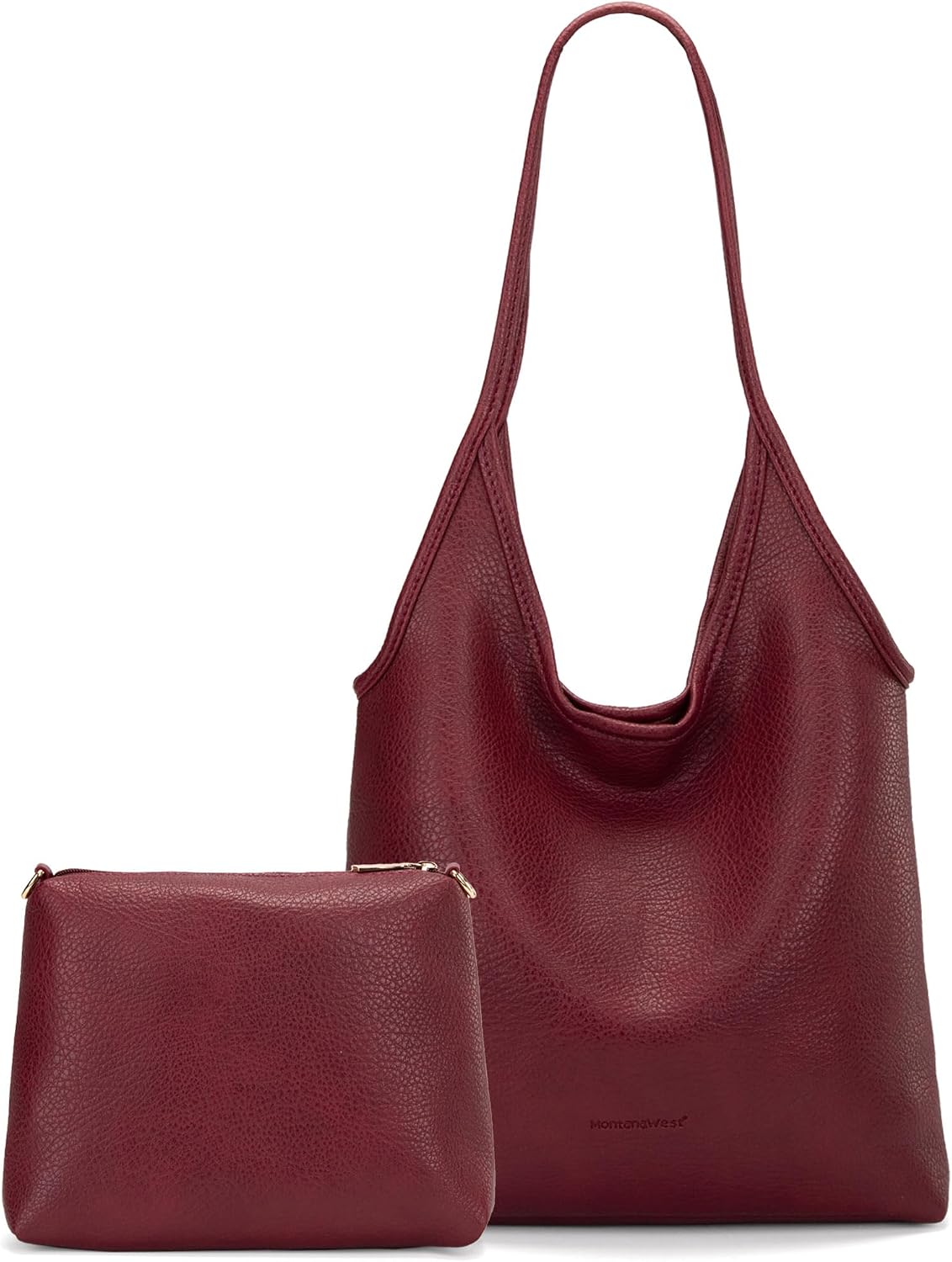 Slouchy Hobo Bag with Wallet — Soft vegan leather, roomy everyday carry, and effortless style for work, travel, campus days, and daily wear.