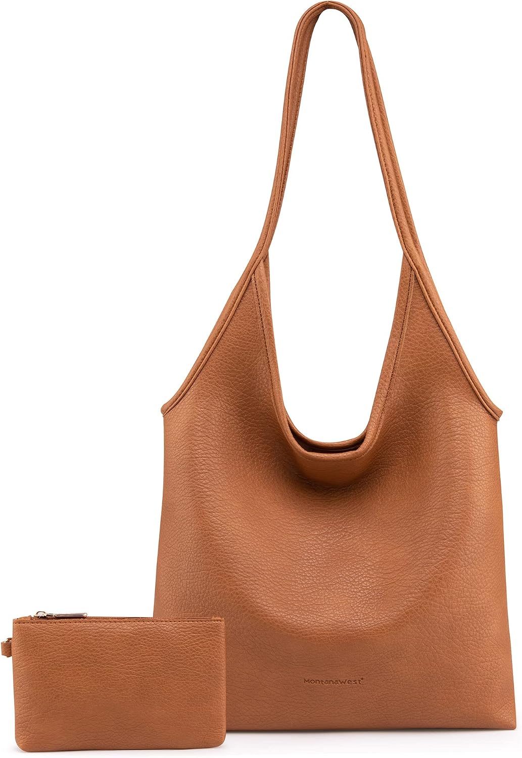 Slouchy Hobo Bag with Wallet — Soft vegan leather, roomy everyday carry, and effortless style for work, travel, campus days, and daily wear.