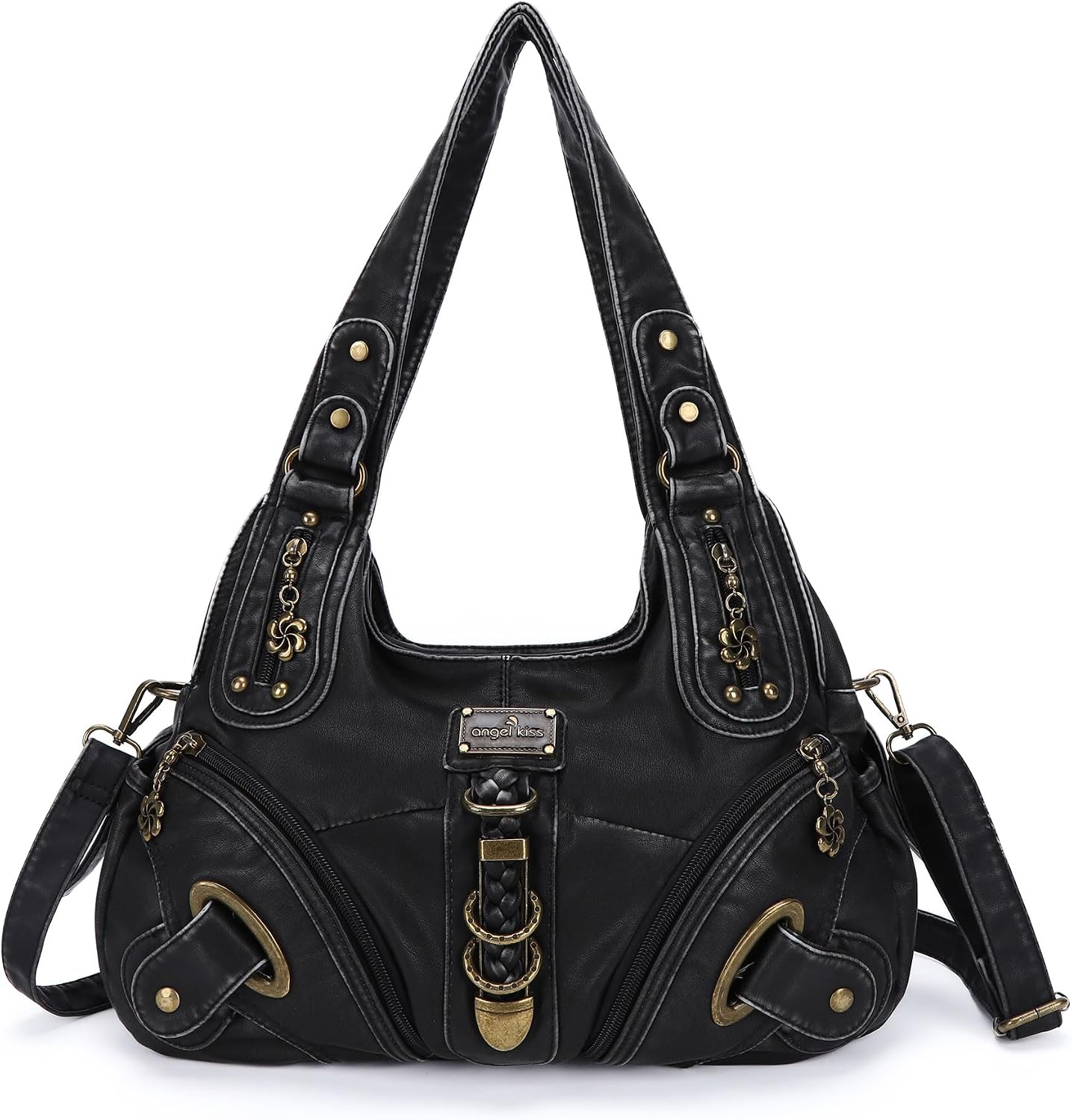 Hobo Purses and Handbags for Women - Large Daily Shoulder Bag and Satchel with Multiple Pockets