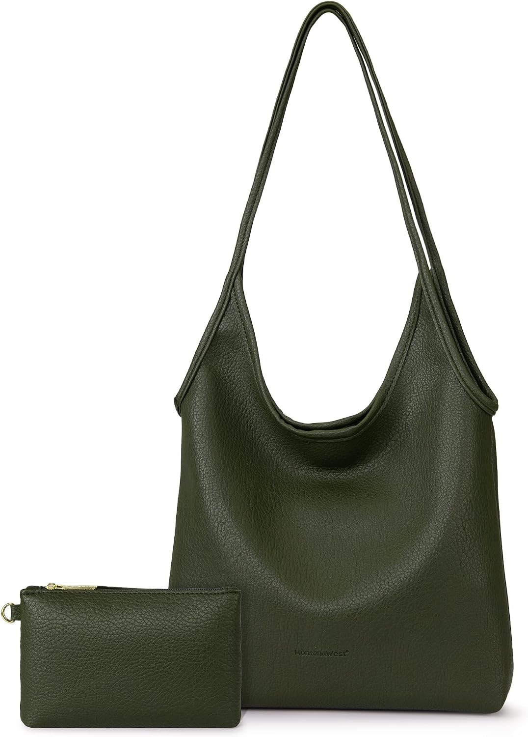 Slouchy Hobo Bag with Wallet — Soft vegan leather, roomy everyday carry, and effortless style for work, travel, campus days, and daily wear.
