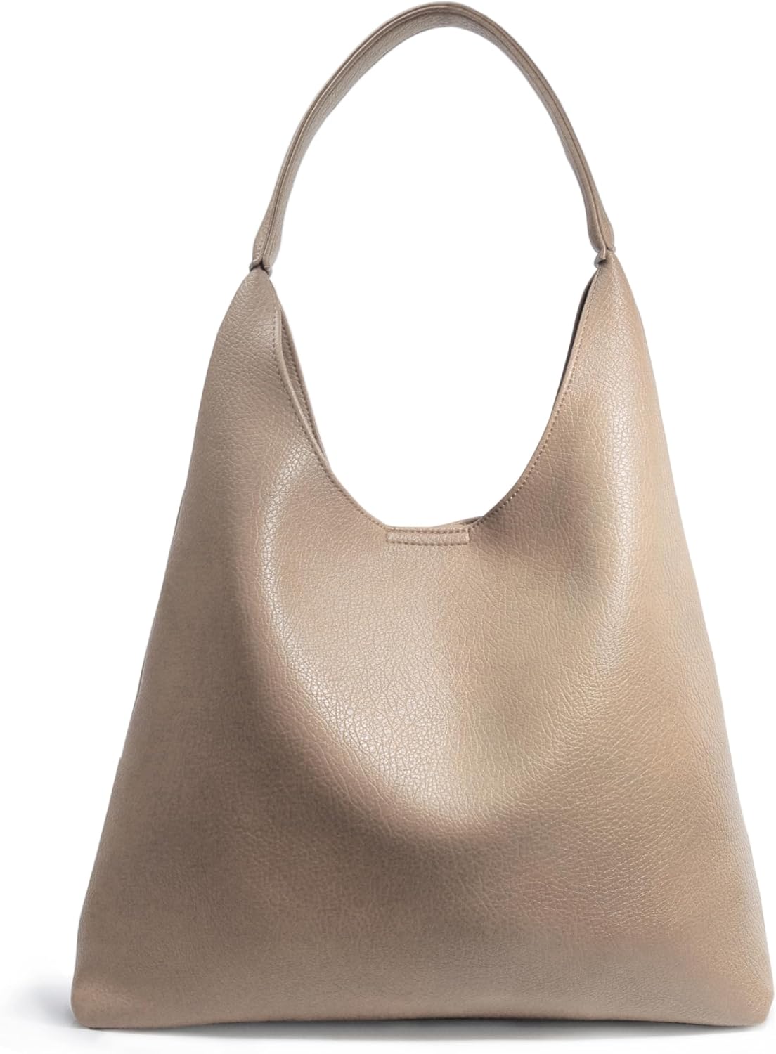 Soft Vegan Leather Hobo Bag for Women - Slouchy Shoulder Handbag and Large Tote Purse
