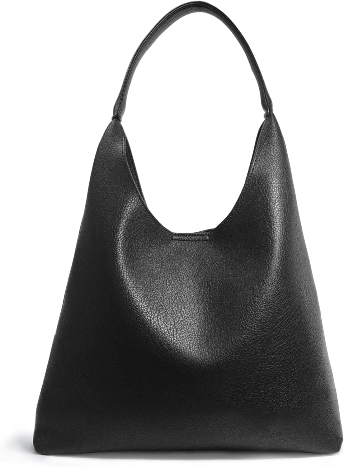 Soft Vegan Leather Hobo Bag for Women - Slouchy Shoulder Handbag and Large Tote Purse