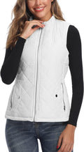 Women's Quilted Vest Lightweight Packable Puffer Gilet for Outdoor Travel