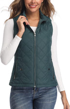 Women's Quilted Vest Lightweight Packable Puffer Gilet for Outdoor Travel