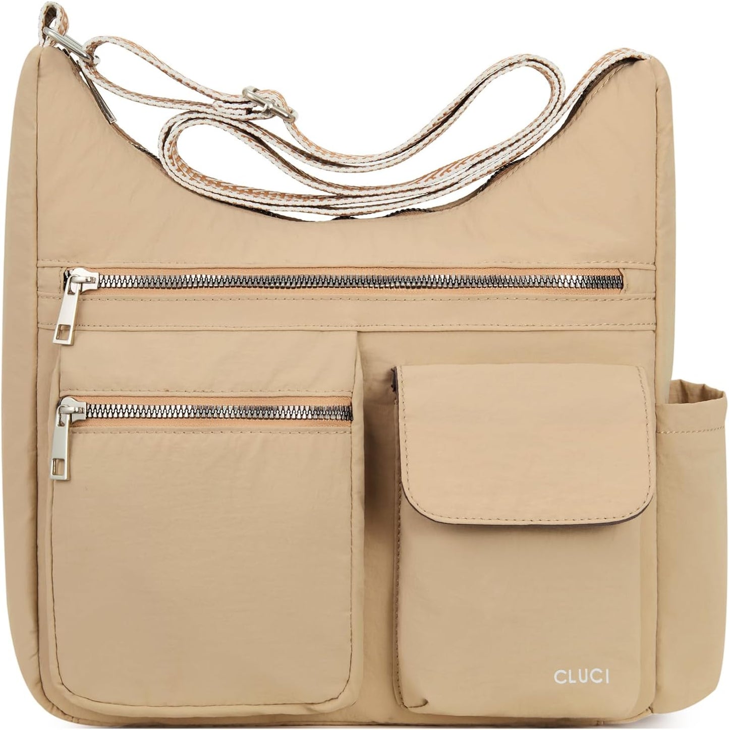 Anti-Theft Crossbody Bags for Women Travel, Water-Resistant Nylon Shoulder Handbags