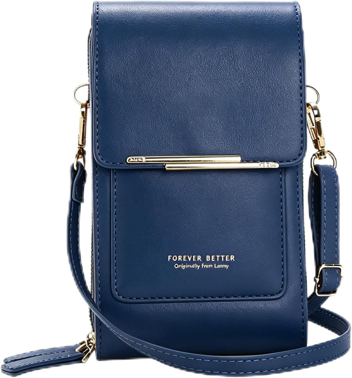 Touchscreen Phone Crossbody Bag for Women, RFID Blocking PU Leather Anti-Theft Wallet