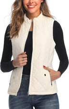Women's Quilted Vest Lightweight Packable Puffer Gilet for Outdoor Travel