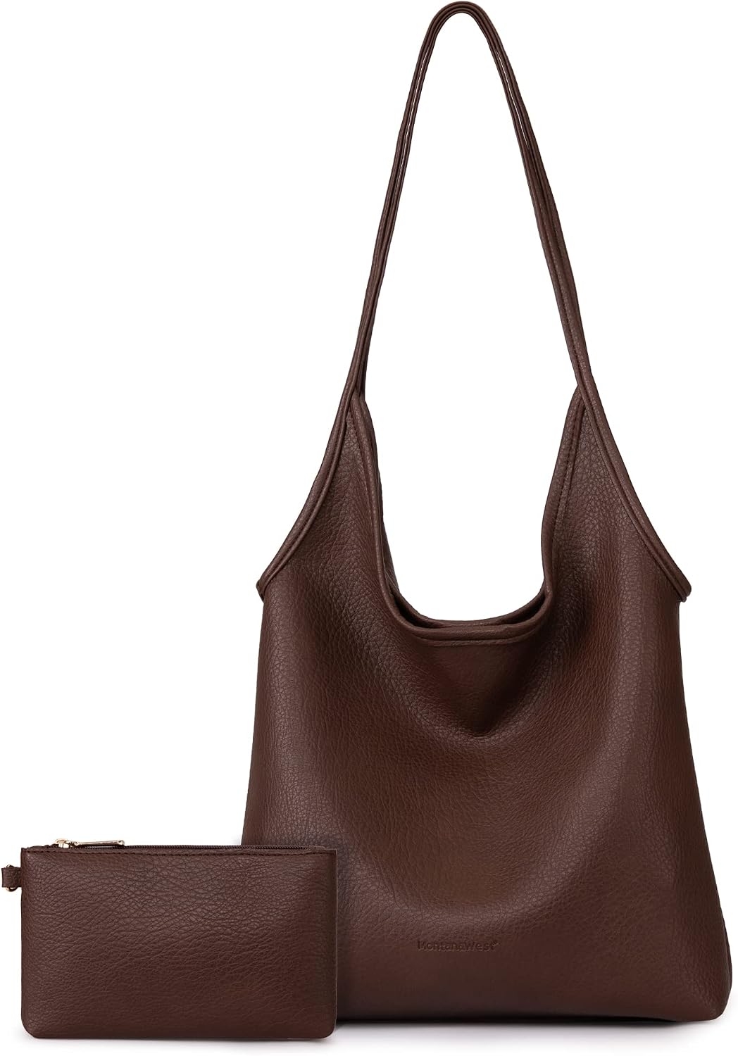Slouchy Hobo Bag with Wallet — Soft vegan leather, roomy everyday carry, and effortless style for work, travel, campus days, and daily wear.
