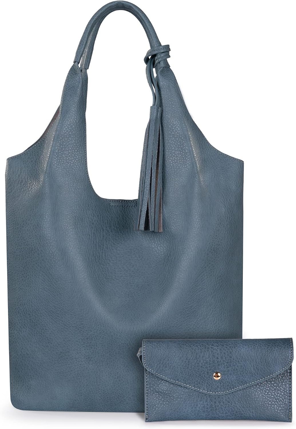 Slouchy Hobo Bag with Wallet — Soft vegan leather, roomy everyday carry, and effortless style for work, travel, campus days, and daily wear.