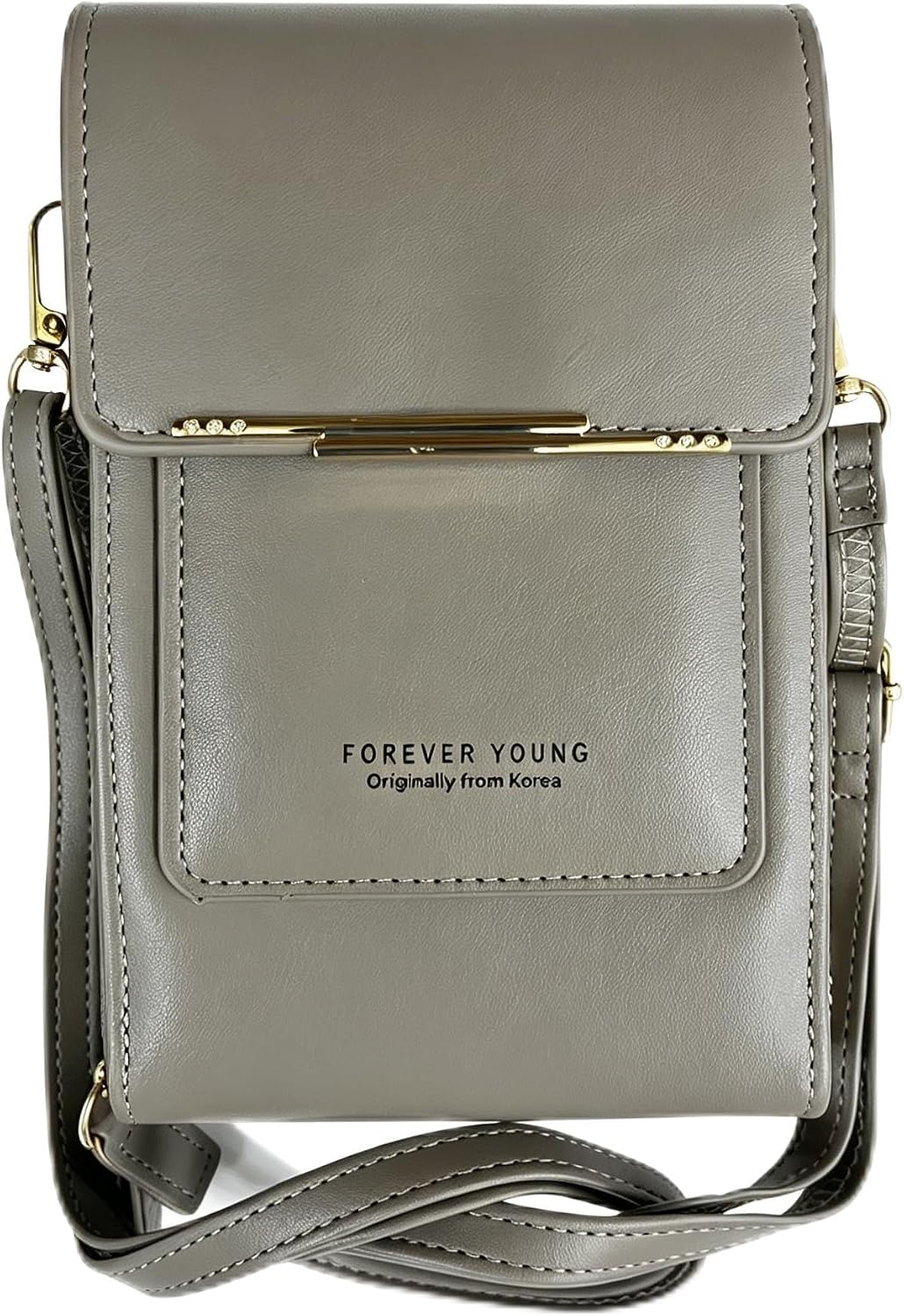 Touchscreen Phone Crossbody Bag for Women, RFID Blocking PU Leather Anti-Theft Wallet