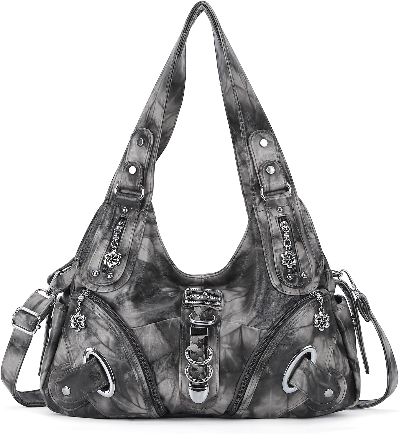 Hobo Purses and Handbags for Women - Large Daily Shoulder Bag and Satchel with Multiple Pockets