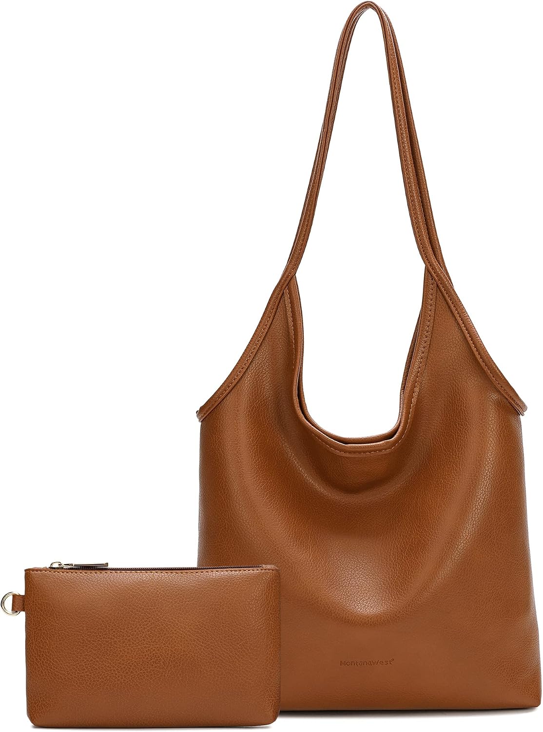 Slouchy Hobo Bag with Wallet — Soft vegan leather, roomy everyday carry, and effortless style for work, travel, campus days, and daily wear.