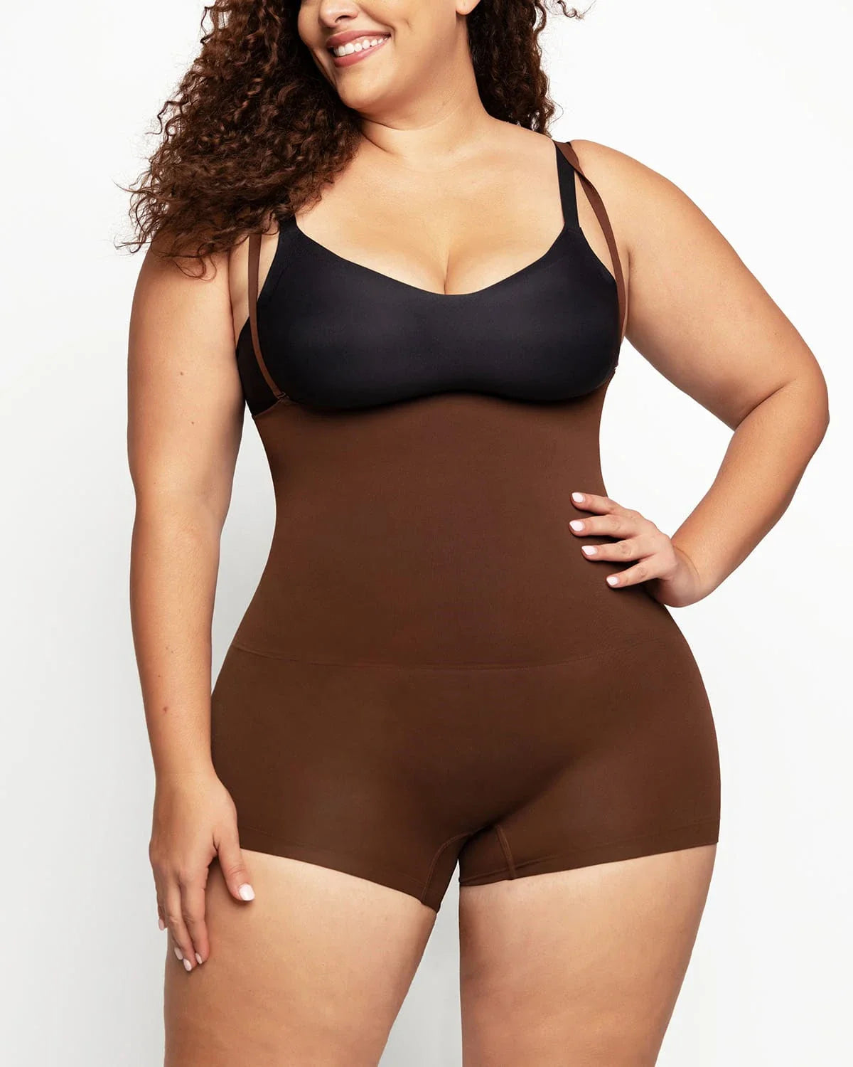 Skin Flow Eco Shaper Boyshort - Hourglass Full Body Mid Thigh Bodysuit for Tummy Control
