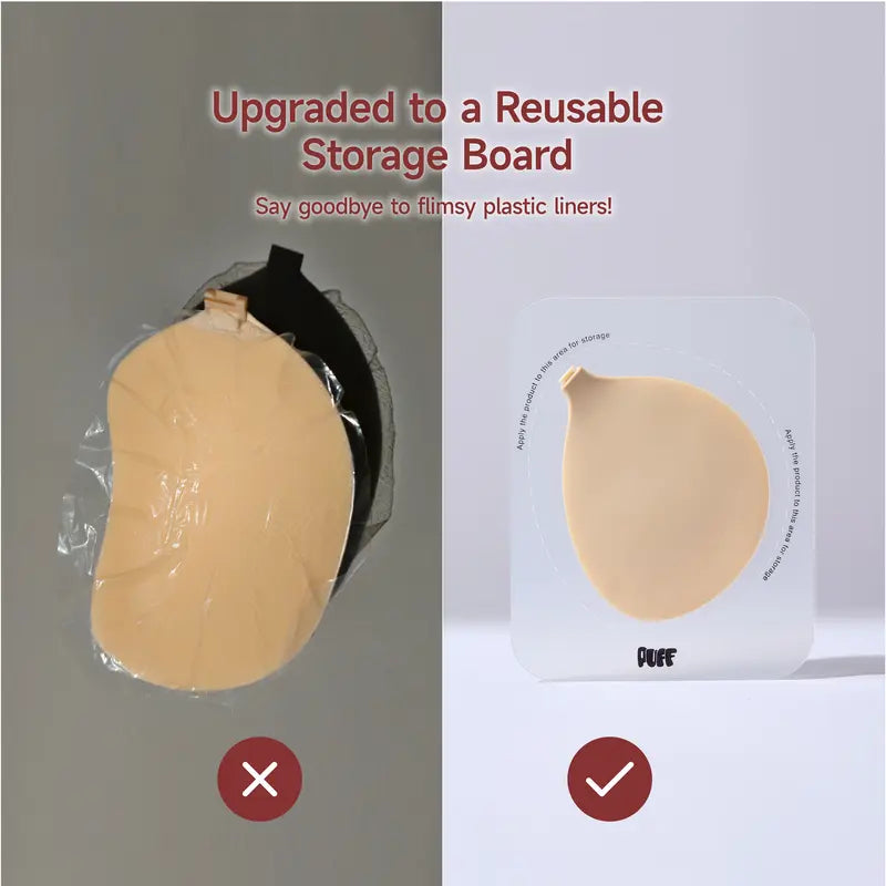 Viral No.1 Push-up Sticky Bra - Waterproof & Sweat-proof Invisible Reusable Silicone Adhesive Bra