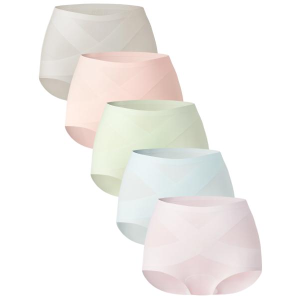 Women's Seamless High Waist Panties, 5-Pack Essential Full Coverage No Show Underwear