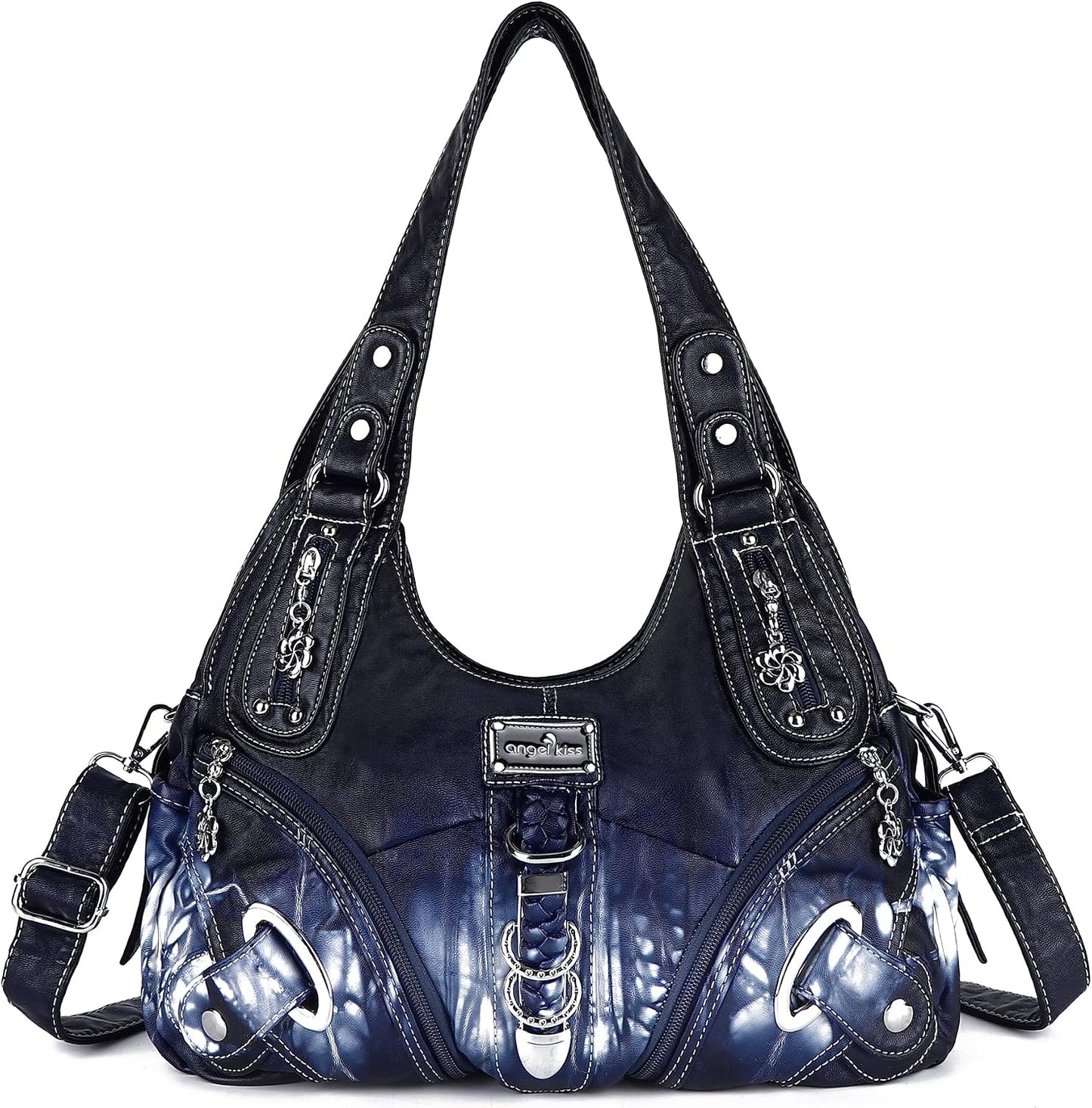 Hobo Purses and Handbags for Women - Large Daily Shoulder Bag and Satchel with Multiple Pockets