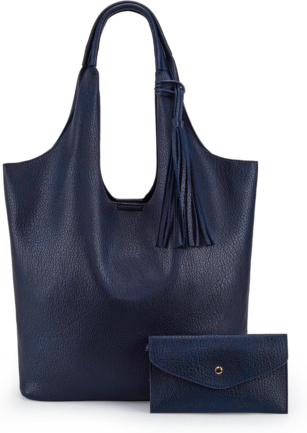 Slouchy Hobo Bag with Wallet — Soft vegan leather, roomy everyday carry, and effortless style for work, travel, campus days, and daily wear.