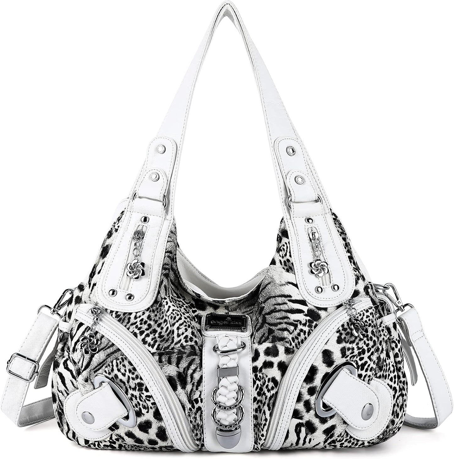 Hobo Purses and Handbags for Women - Large Daily Shoulder Bag and Satchel with Multiple Pockets