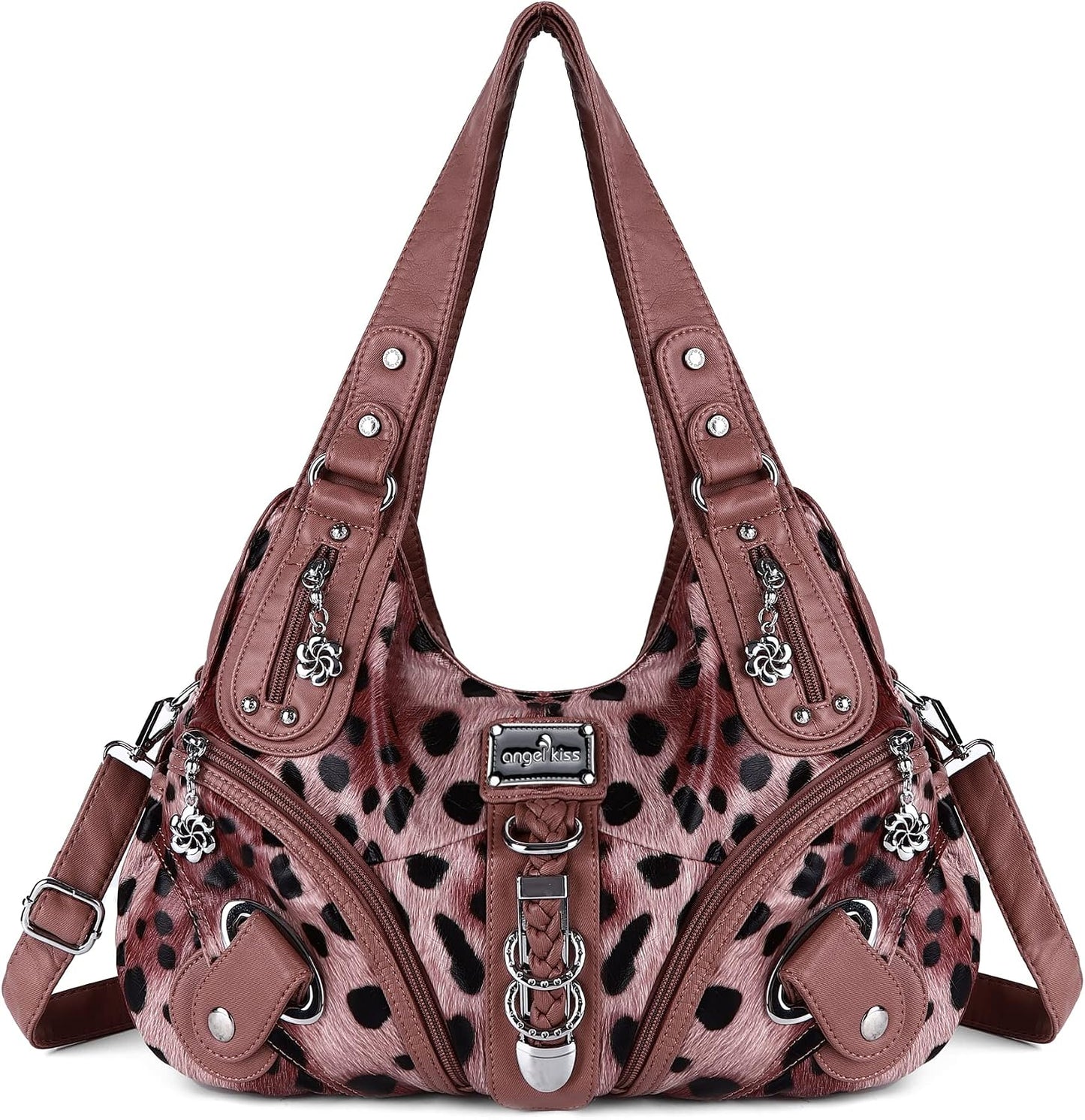 Hobo Purses and Handbags for Women - Large Daily Shoulder Bag and Satchel with Multiple Pockets