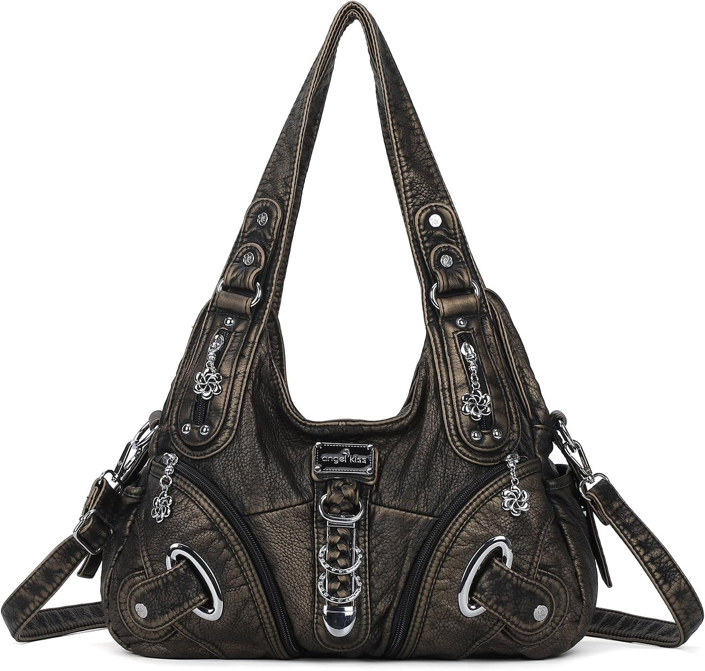 Hobo Purses and Handbags for Women - Large Daily Shoulder Bag and Satchel with Multiple Pockets