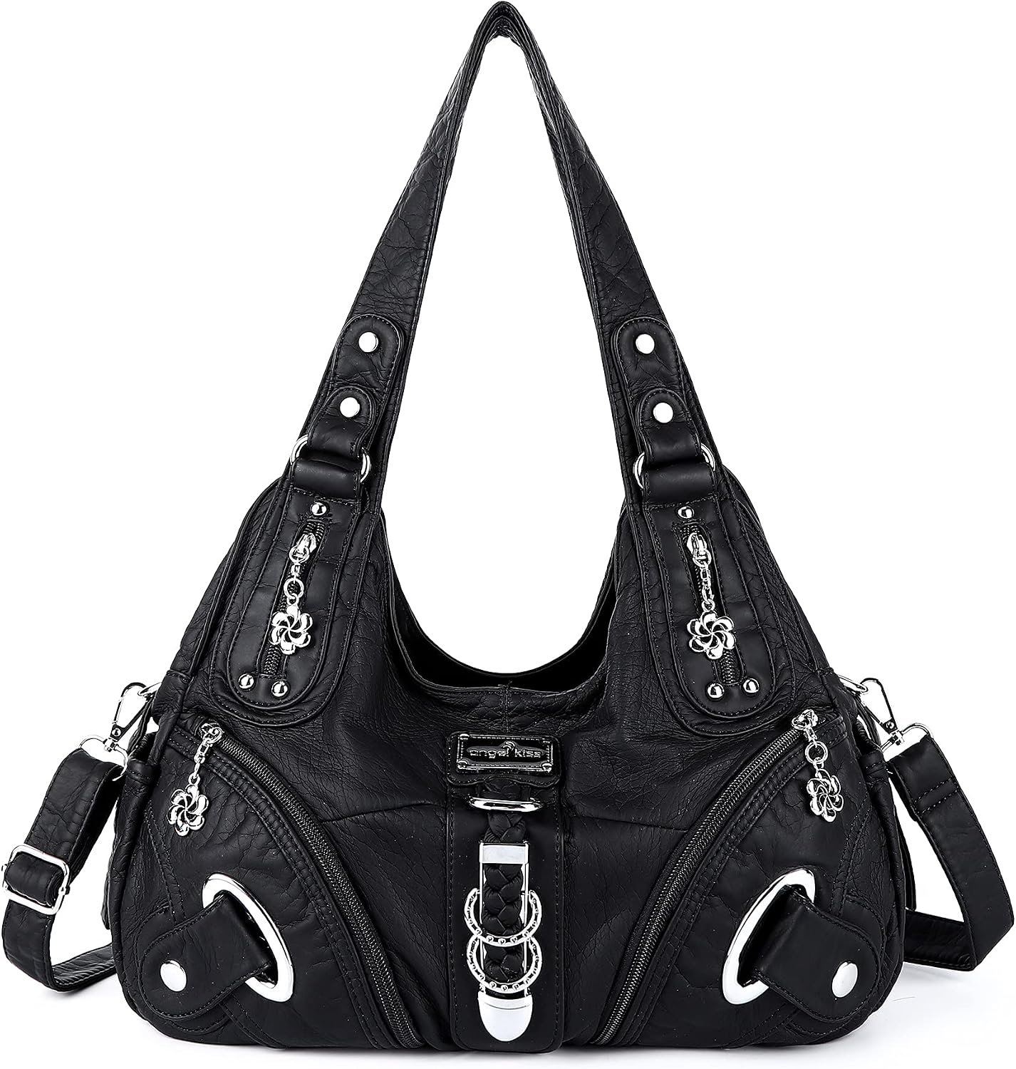 Hobo Purses and Handbags for Women - Large Daily Shoulder Bag and Satchel with Multiple Pockets