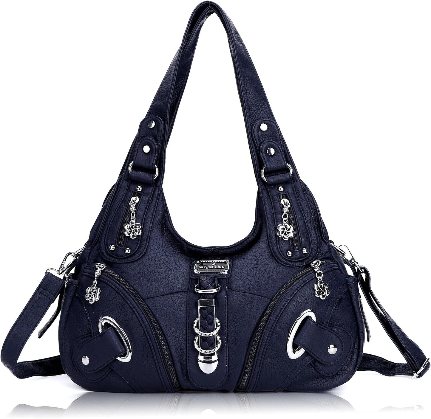 Hobo Purses and Handbags for Women - Large Daily Shoulder Bag and Satchel with Multiple Pockets