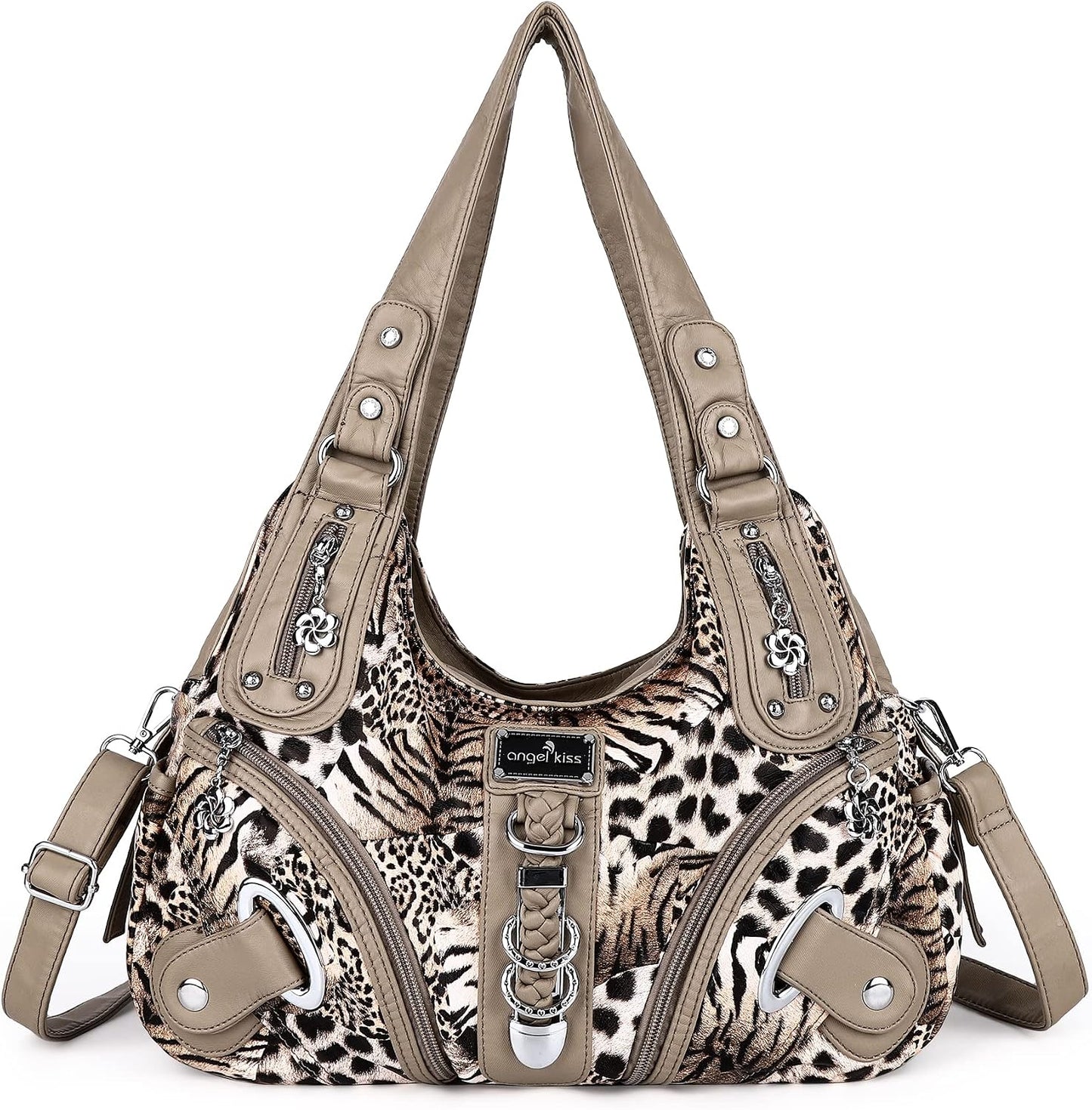 Hobo Purses and Handbags for Women - Large Daily Shoulder Bag and Satchel with Multiple Pockets