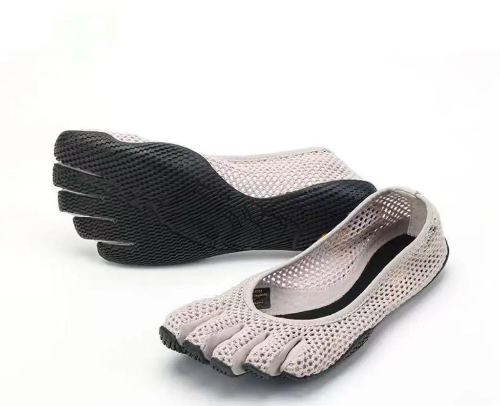 Classic Split-Toe Ballet Flats - Breathable Barefoot Comfort for Yoga, Dance & Indoor Fitness